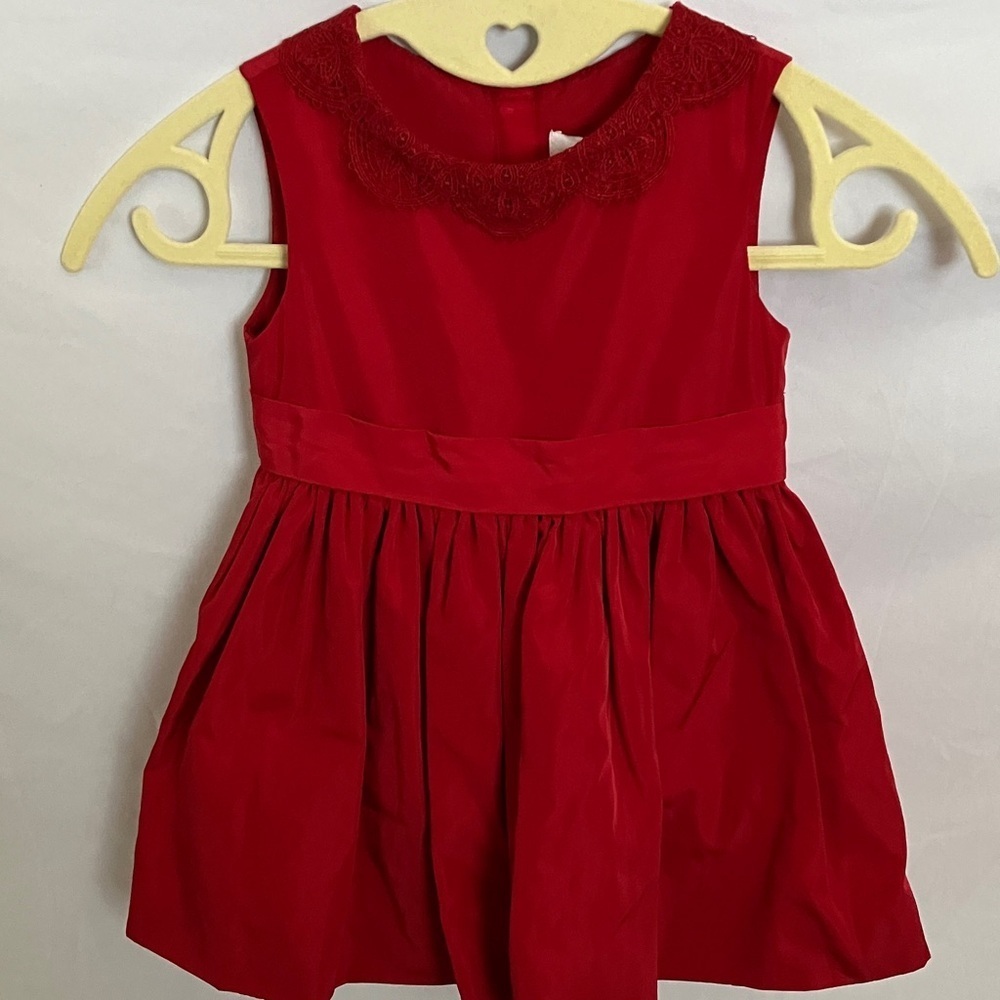 Target x Neiman Marcus-Jason Wu:Red Holiday/Christmas Dress- Gold tone-24 Months